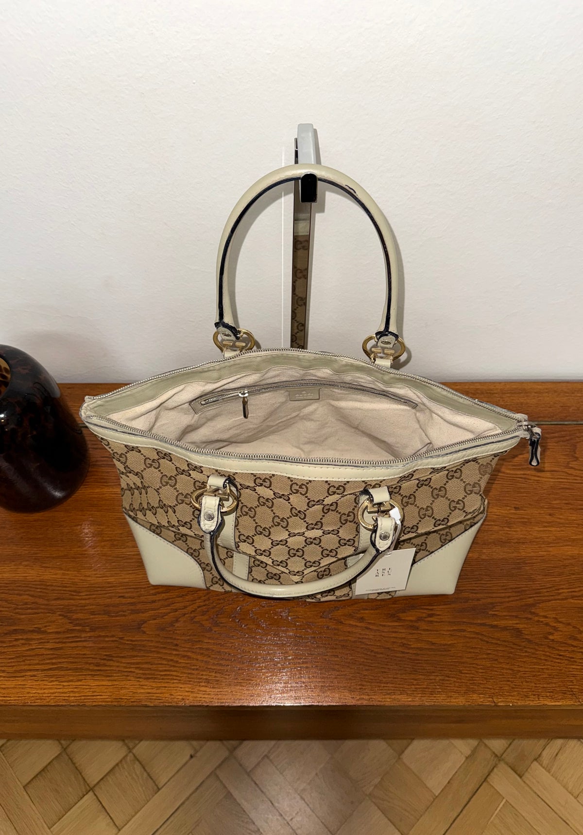 Gucci Heart GG Monogram Shopper Tote Bag