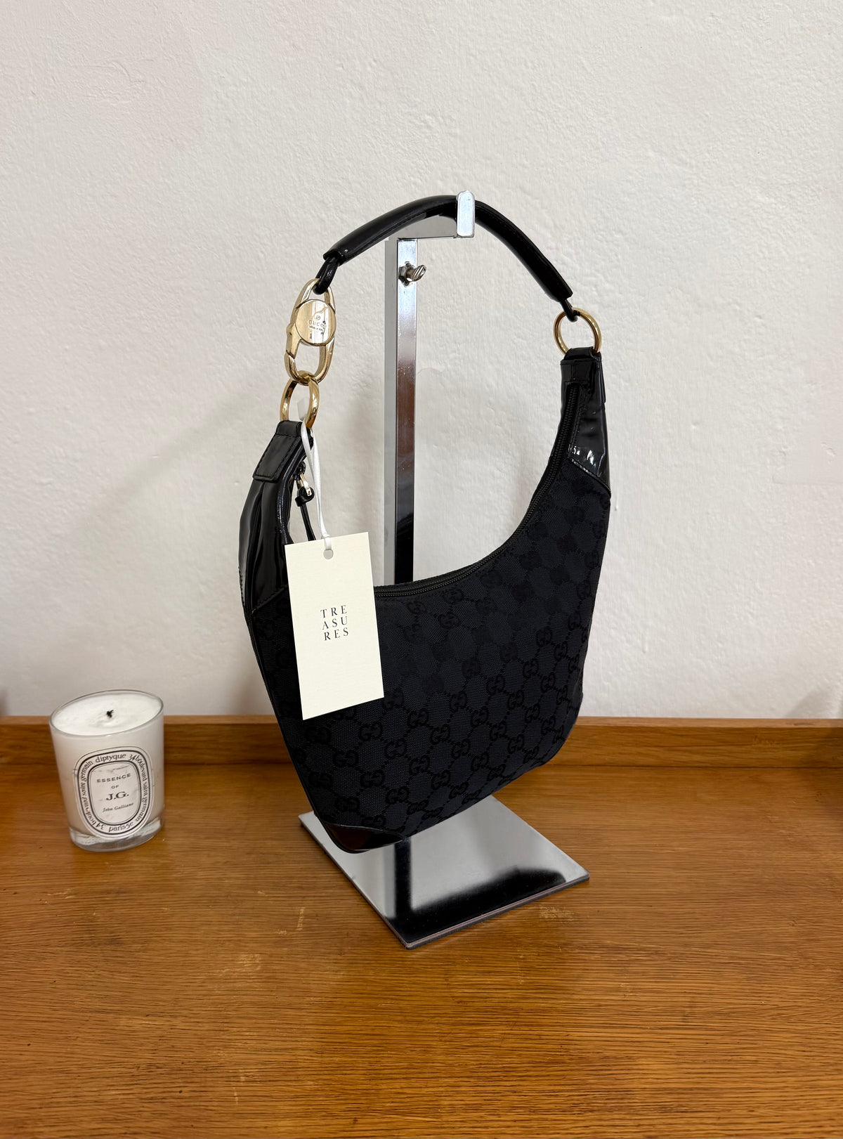 GUCCI GG MONOGRAM HALF MOON BAG