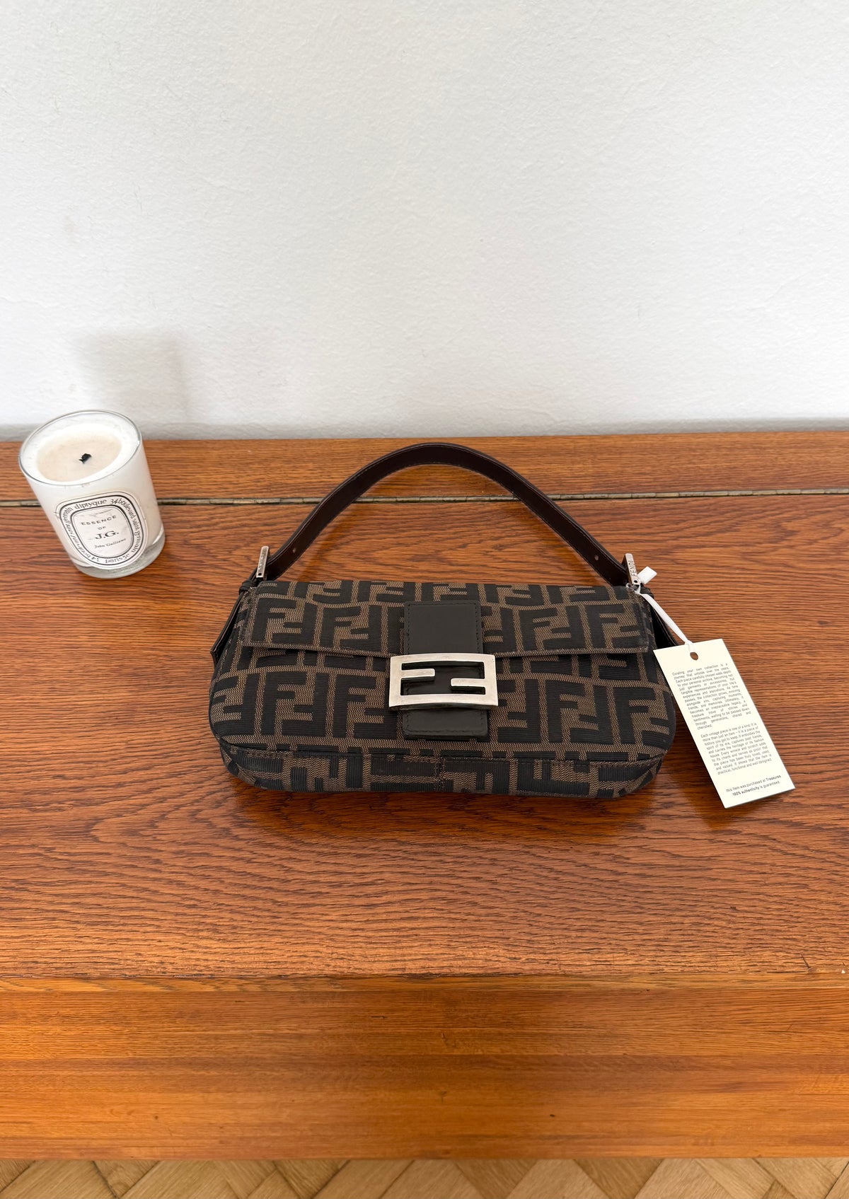 Fendi Zucca Baguette Bag