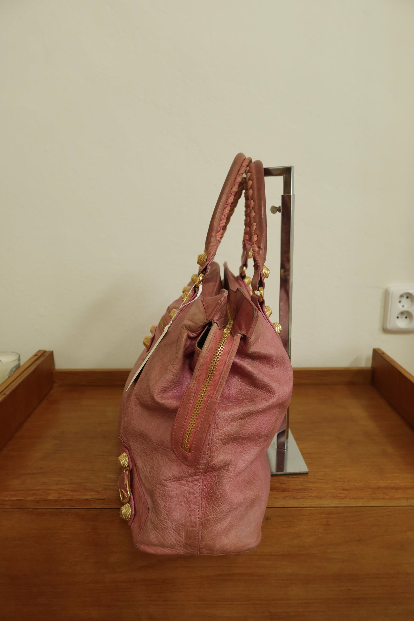 BALENCIAGA "CITY" BAG GIANT VELO PINK