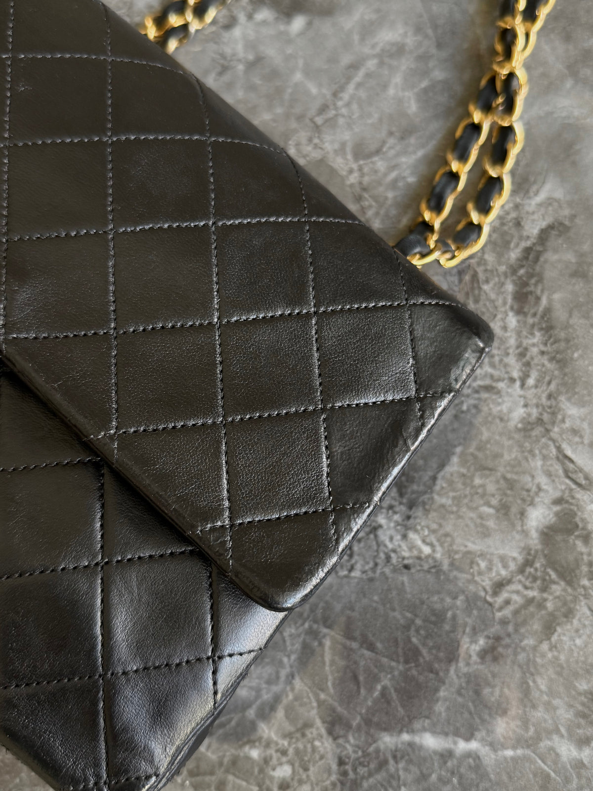 Chanel Classic Double Flap Bag Medium Black 24K Gold HW