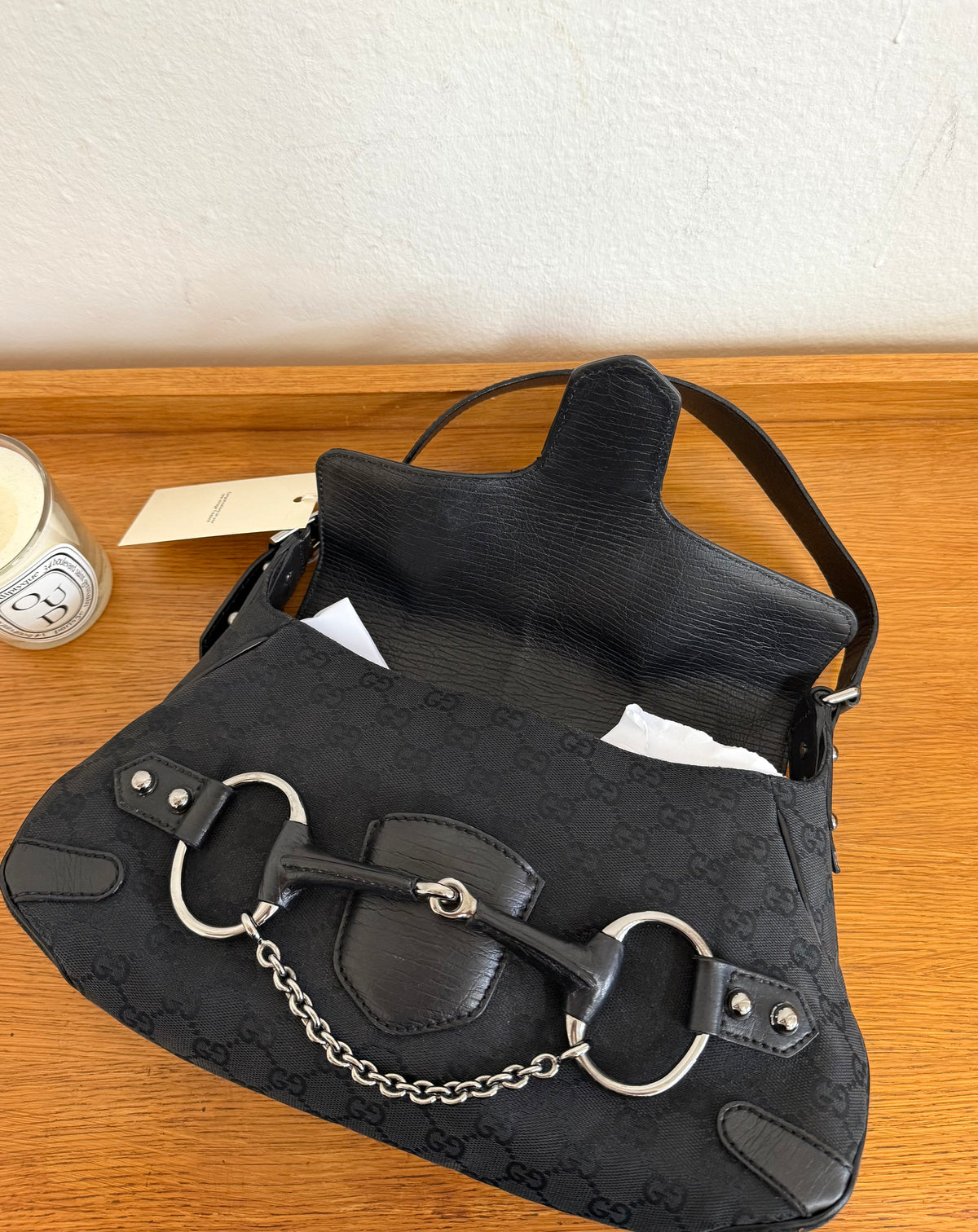 GUCCI HORSEBIT SHOULDER BAG GG