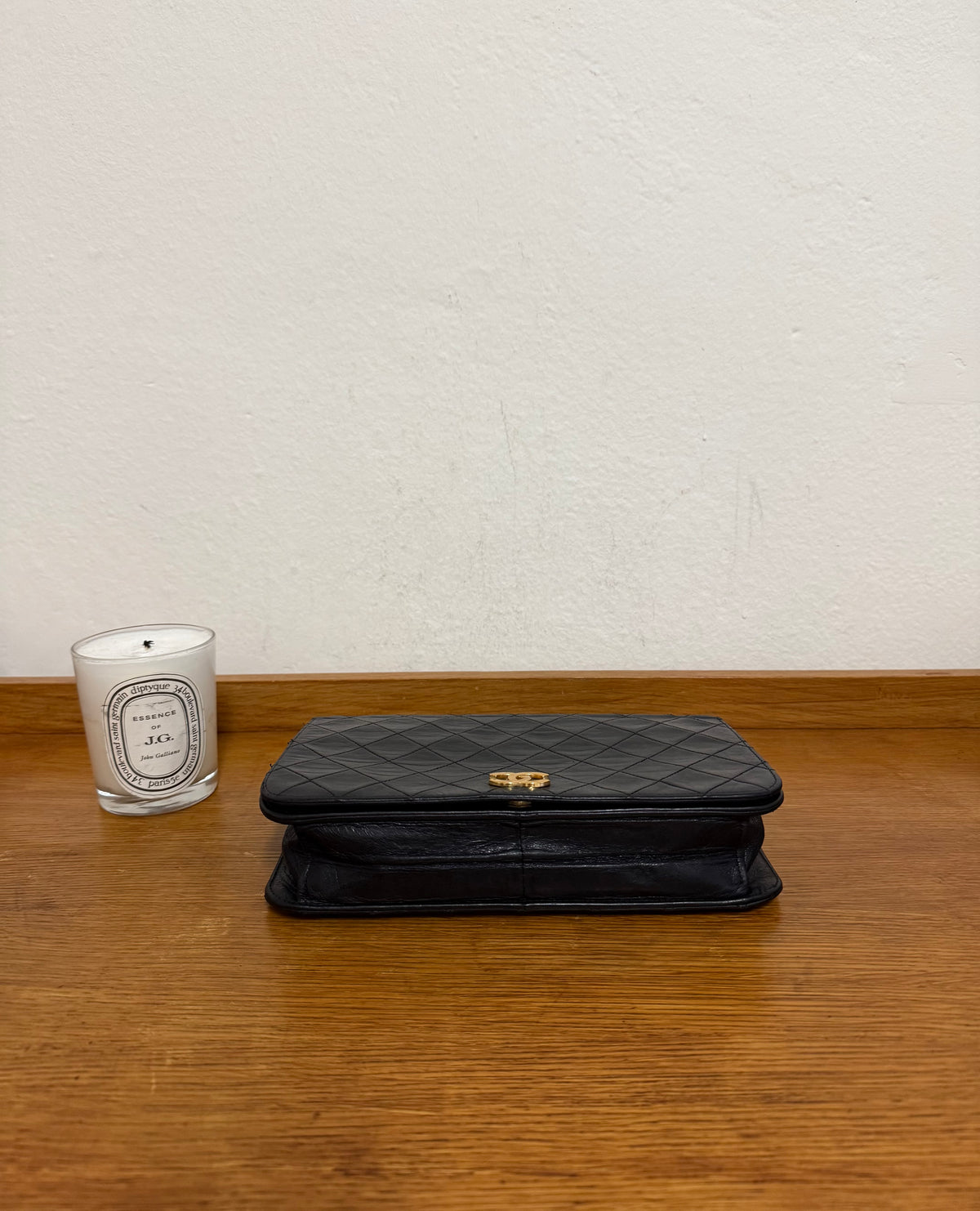 CHANEL FULL FLAP LAMBSKIN BLACK