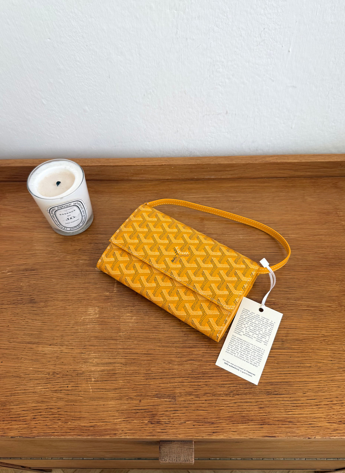 Goyard Varenne ve žluté barvě s monogramem Goyard, foto 12
