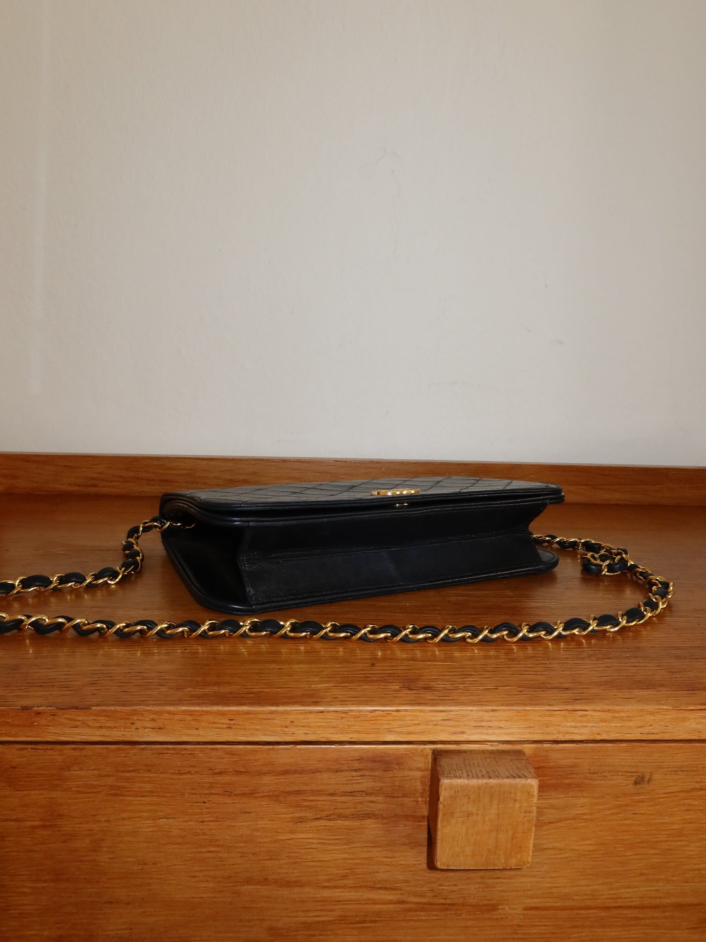 CHANEL SINGLE FULL FLAP BAG 24K GOLD