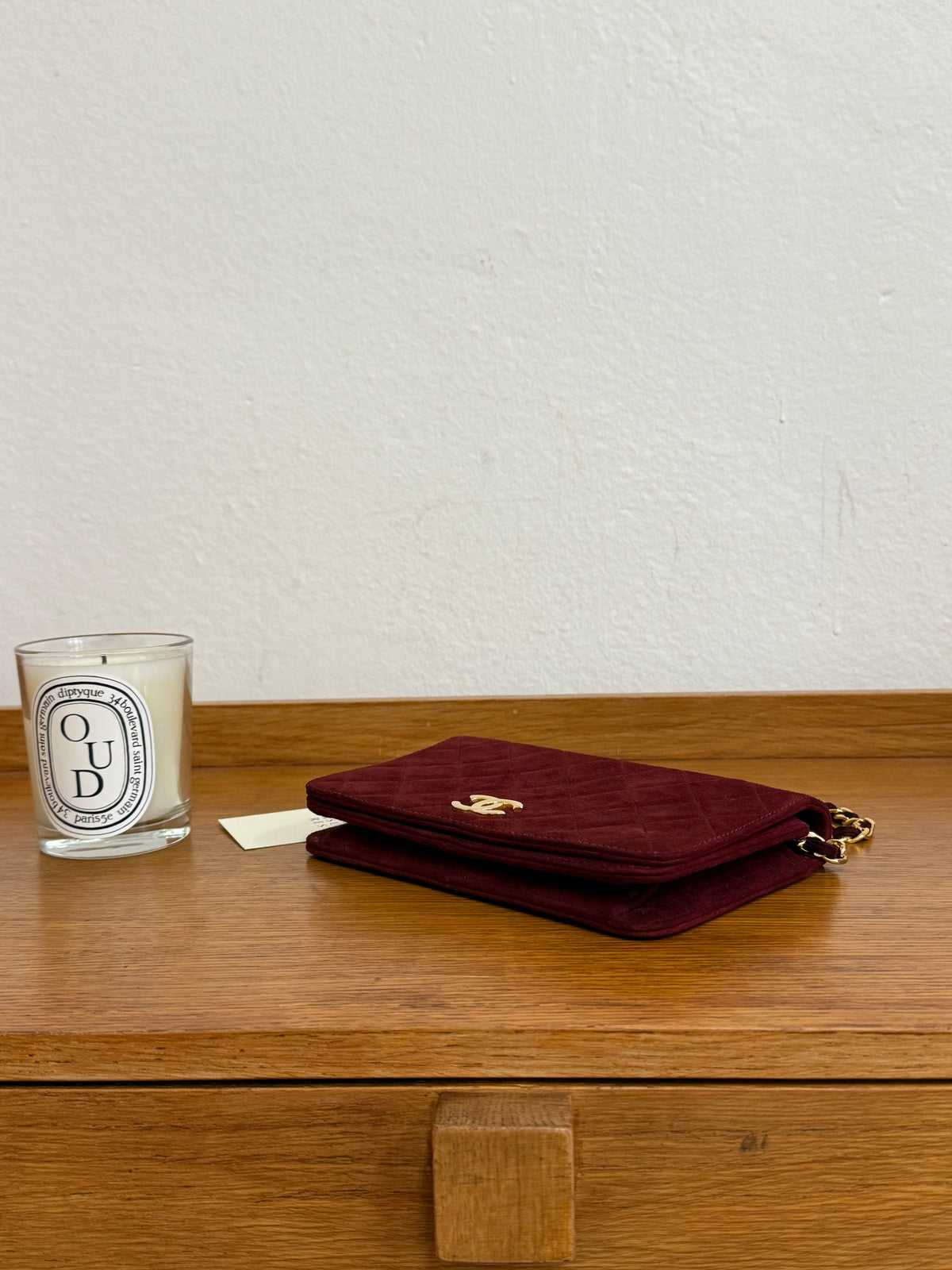 CHANEL SUEDE BORDEAUX WOC