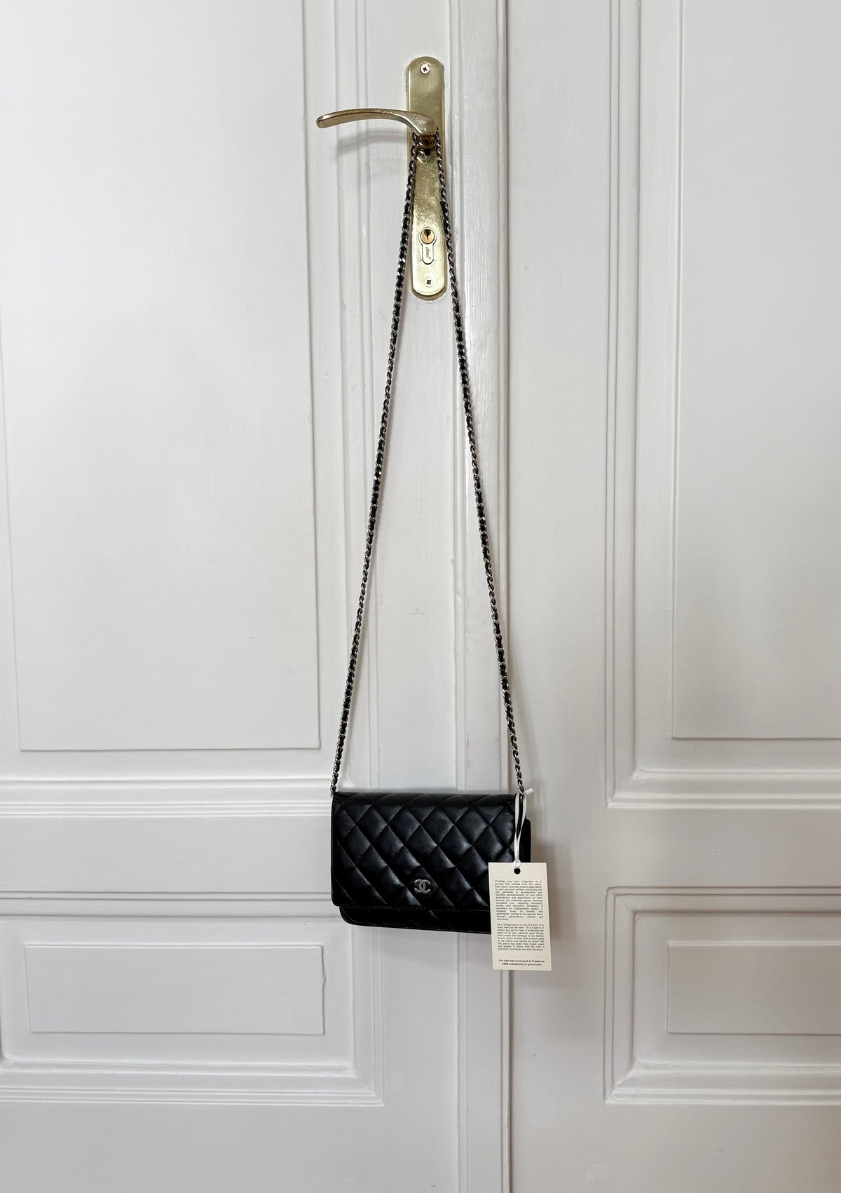 CHANEL WOC BLACK LAMBSKIN