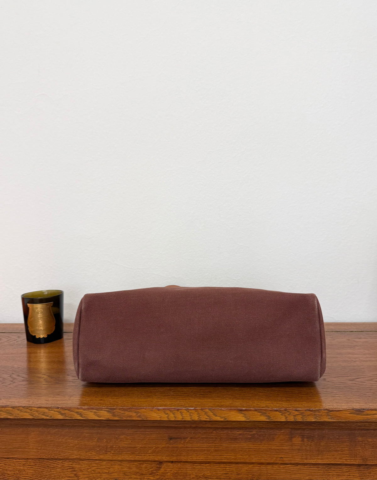 Hermès Herbag Handbag Burgundy Canvas & Leather