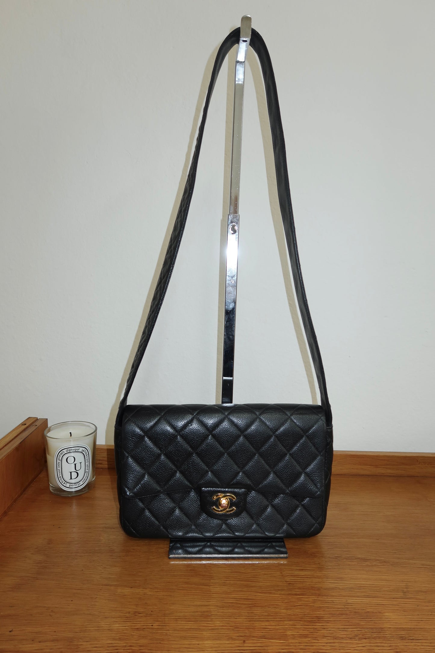 CHANEL CAVIAR SINGLE FLAP BAG
