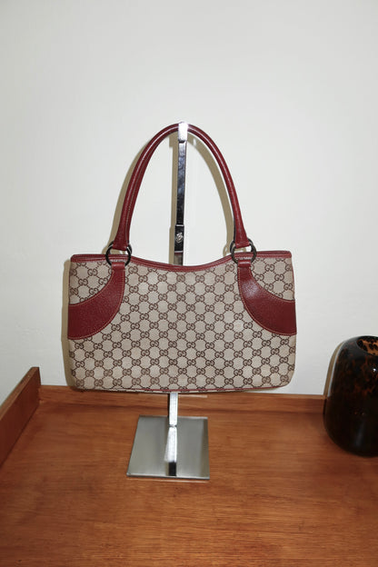 GUCCI GG SHOULDER TOTE BAG WINE