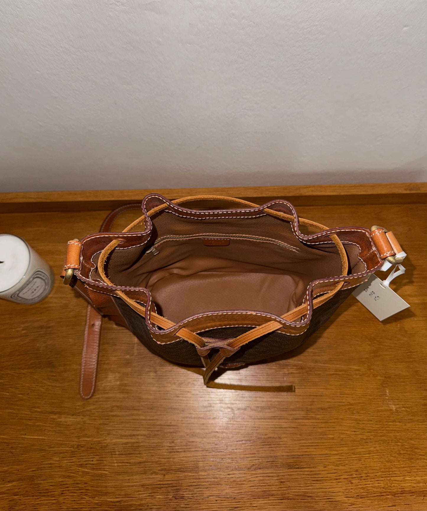 CELINE MACADAM BUCKET BAG