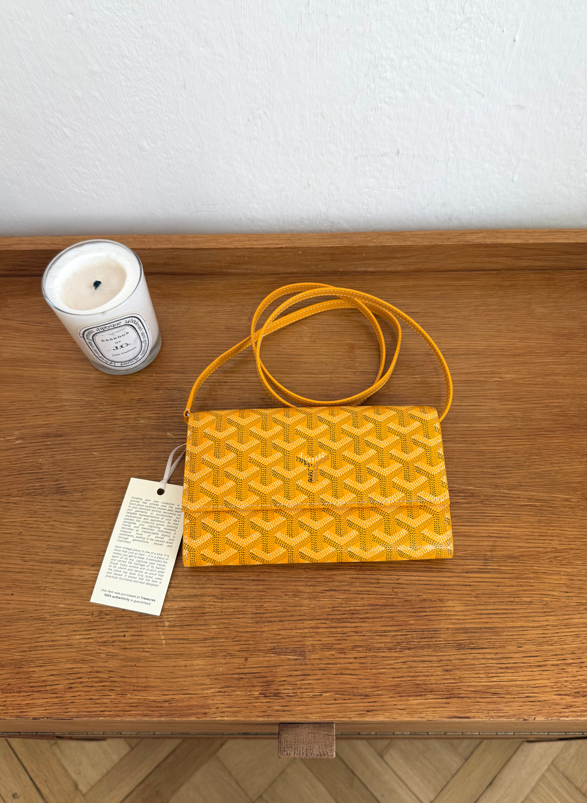 Goyard Varenne ve žluté barvě s monogramem Goyard, foto 2