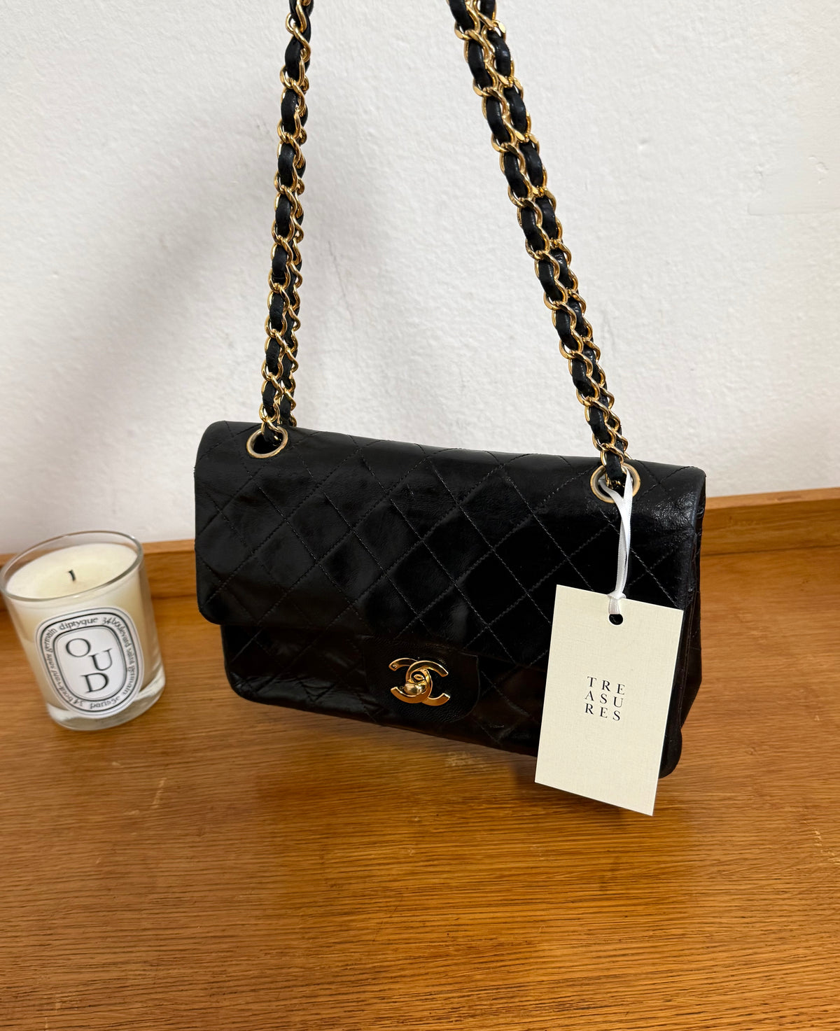 CHANEL CLASSIC DOUBLE FLAP BAG MEDIUM 24K GOLD
