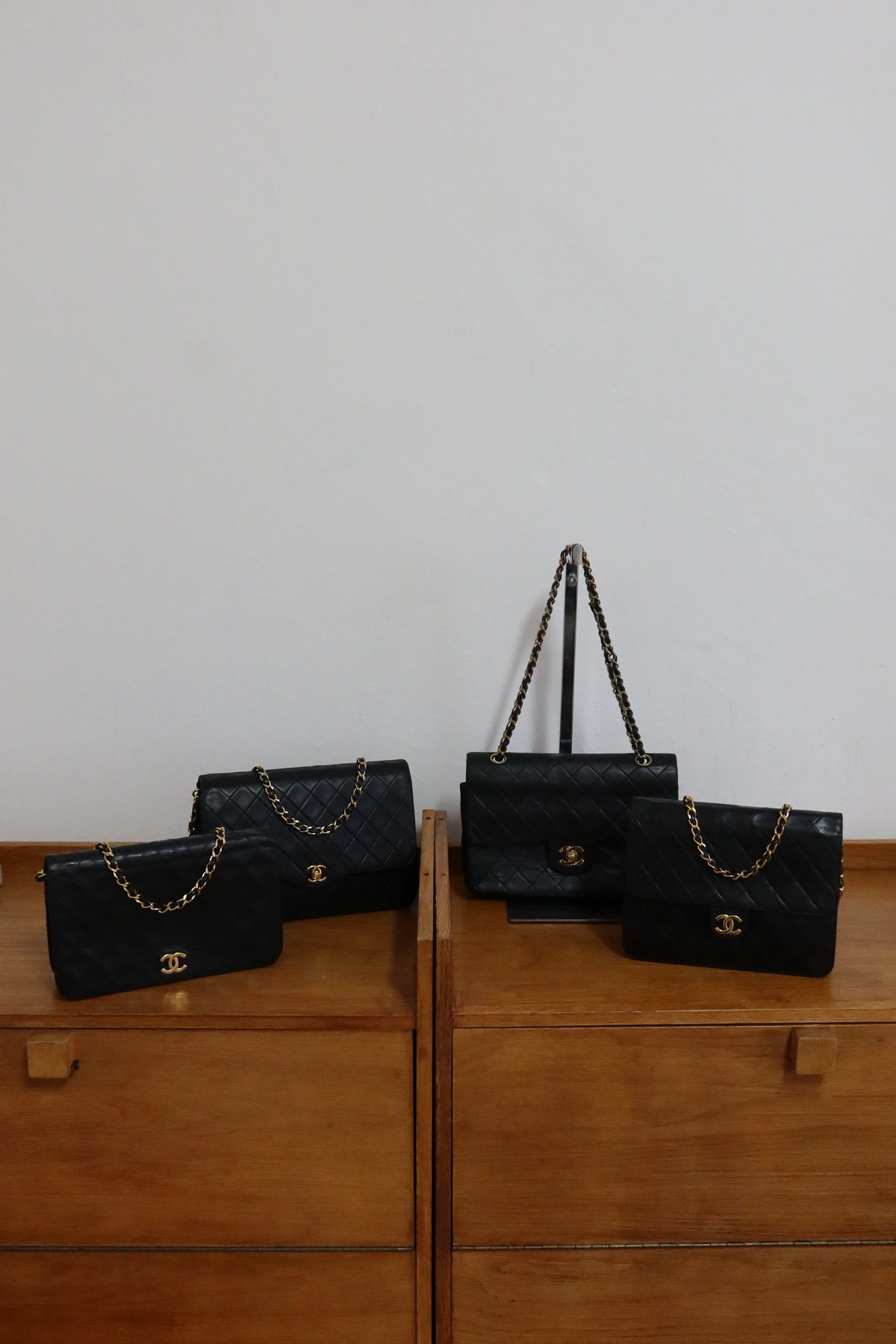 CHANEL FULL FLAP LAMBSKIN BLACK