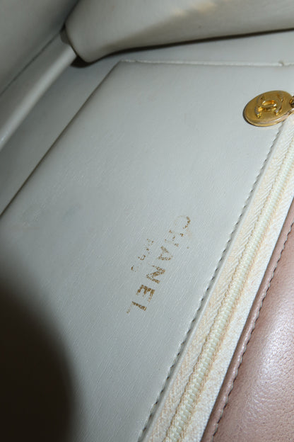 CHANEL MOCHA LAMBSKIN SINGLE FLAP BAG