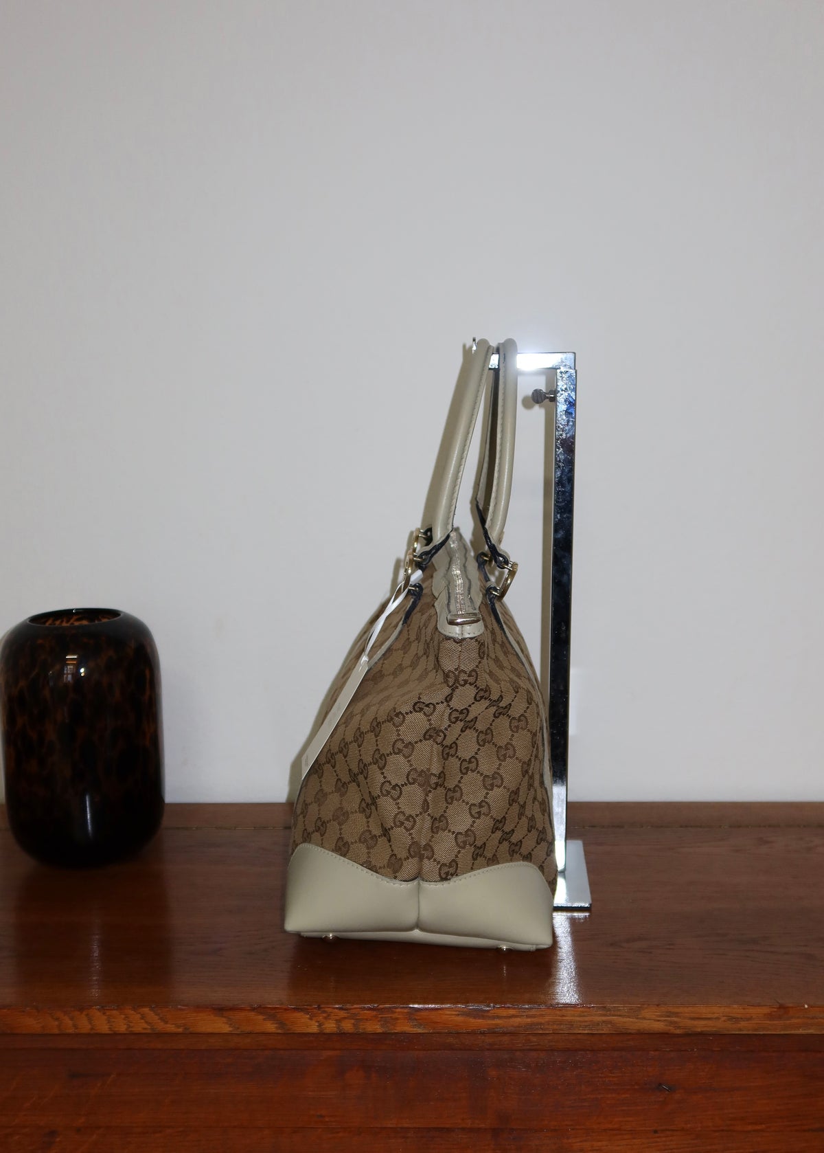 Gucci Heart GG Monogram Shopper Tote Bag