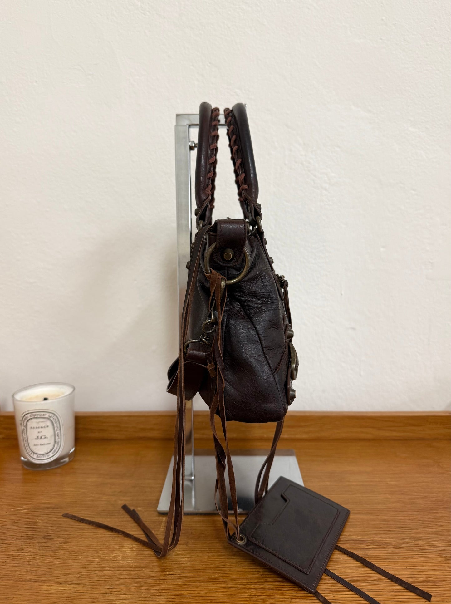 BALENCIAGA FIRST “SMALL CITY” BAG BROWN