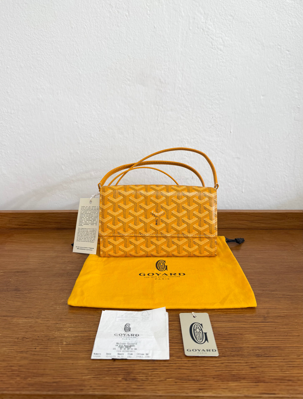 Goyard Varenne ve žluté barvě s monogramem Goyard, foto 15