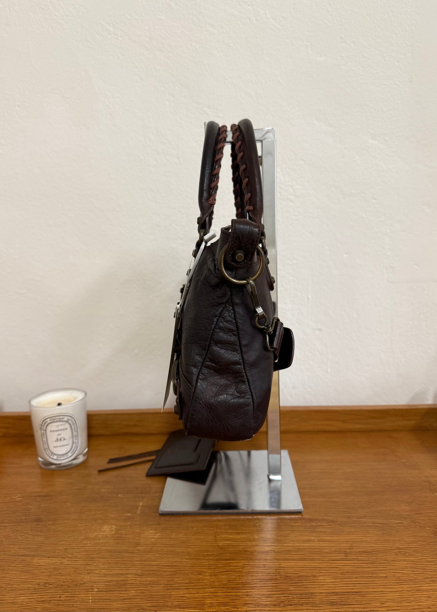 BALENCIAGA FIRST “SMALL CITY” BAG BROWN