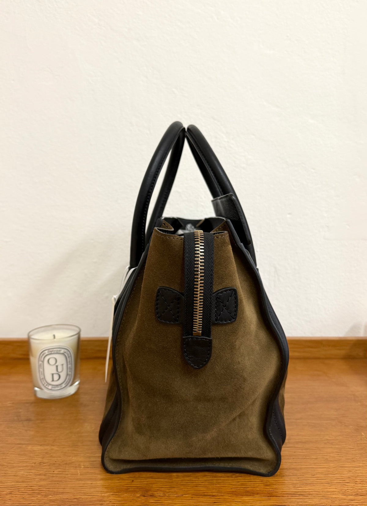 CELINE LUGGAGE BY PHOEBE PHILO SUEDE BAG