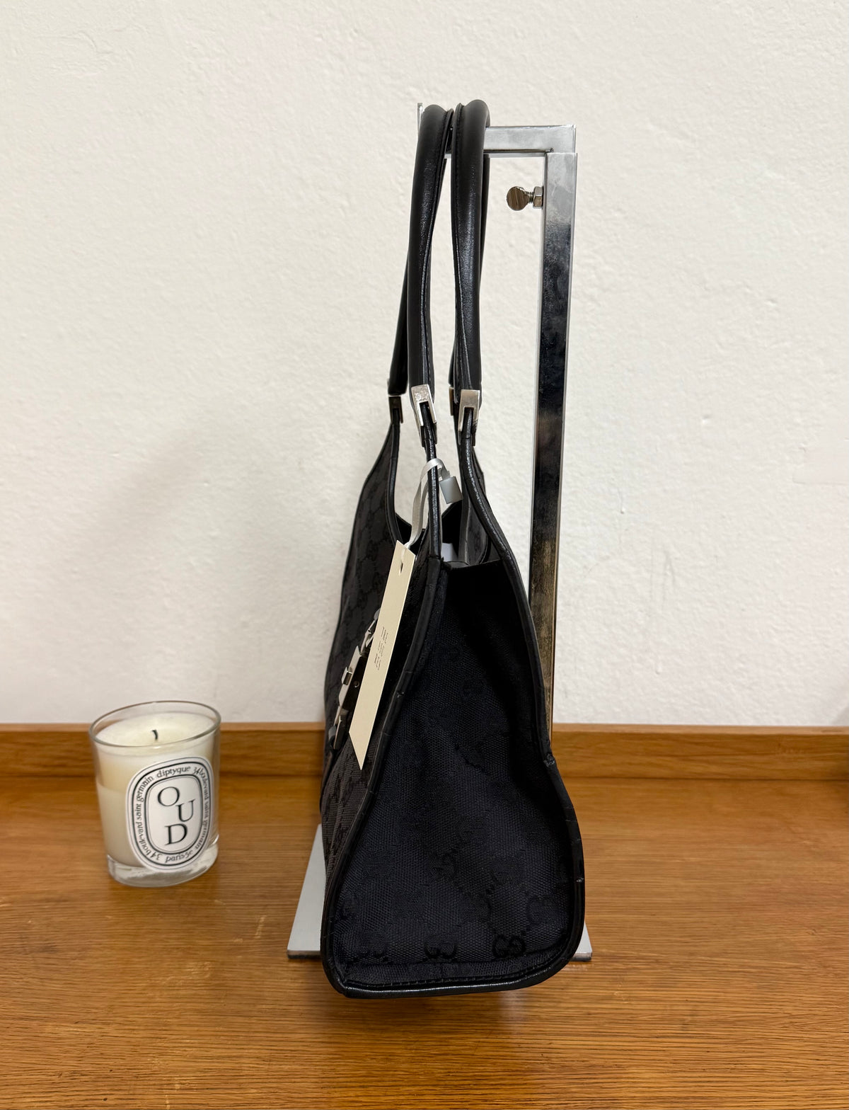 GUCCI JACKIE GG MONOGRAM BLACK BAG