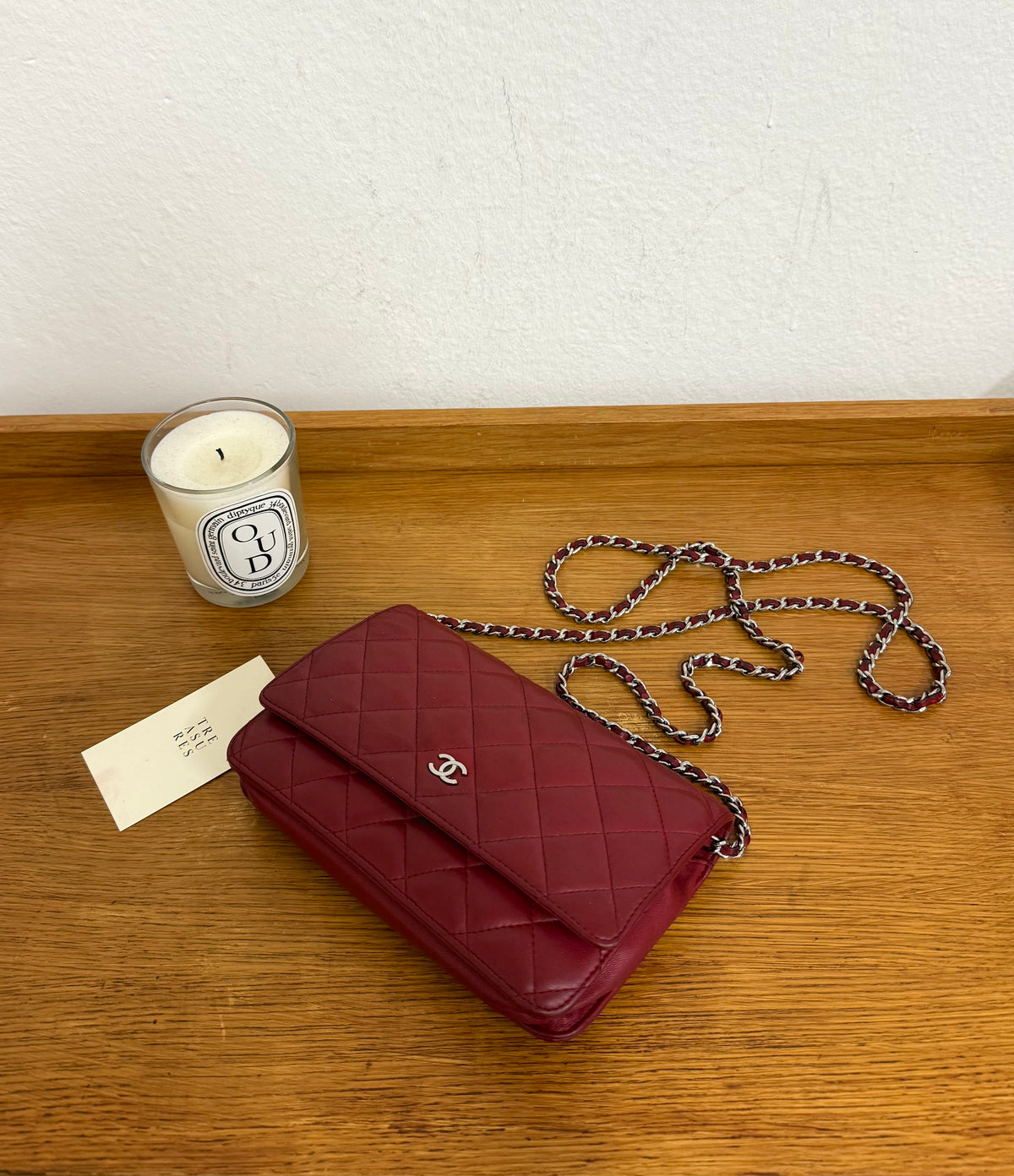 CHANEL WOC RED LAMBSKIN