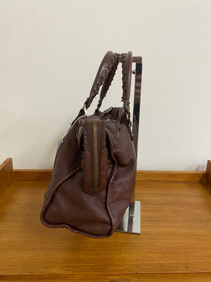BALENCIAGA CITY BAG IN DARK BROWN