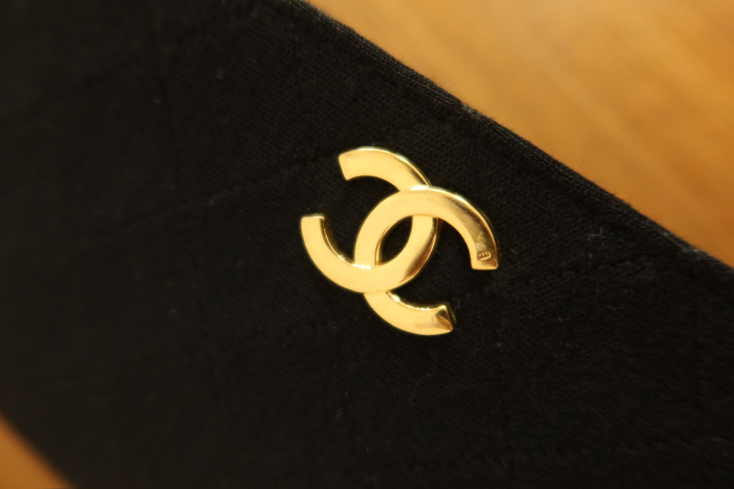 CHANEL BLACK WOC WALLET ON CHAIN