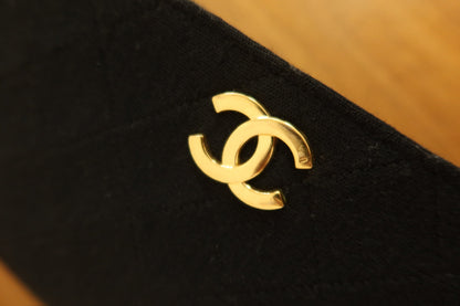 CHANEL BLACK WOC WALLET ON CHAIN