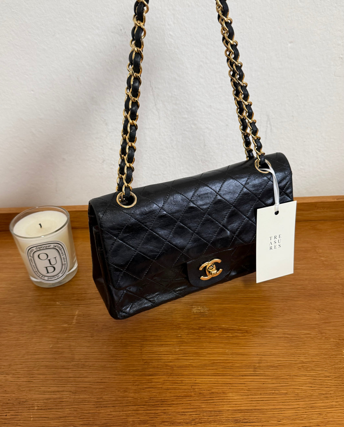 CHANEL CLASSIC DOUBLE FLAP BAG MEDIUM 24K GOLD