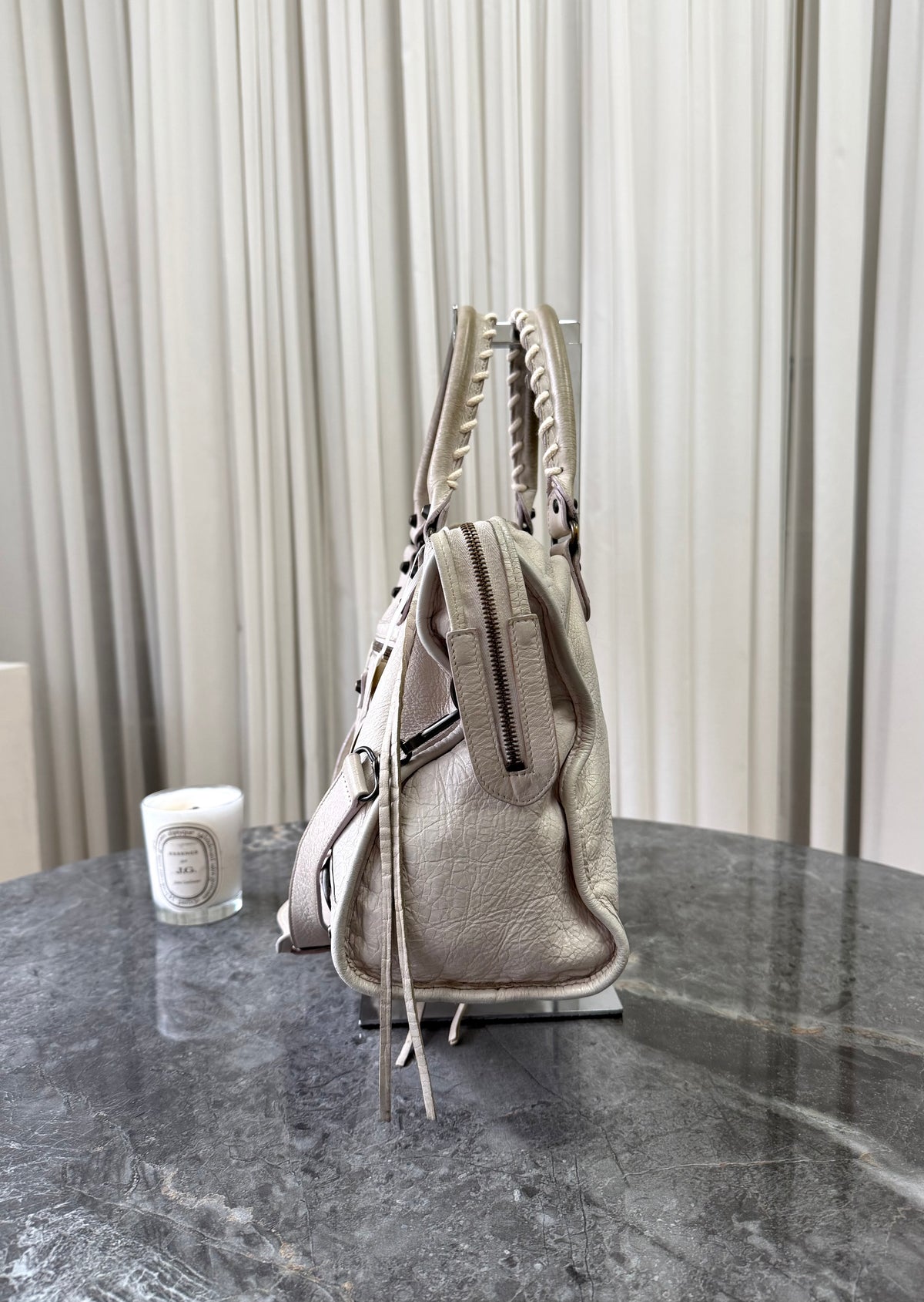 Balenciaga City Bag Cream Brass HW