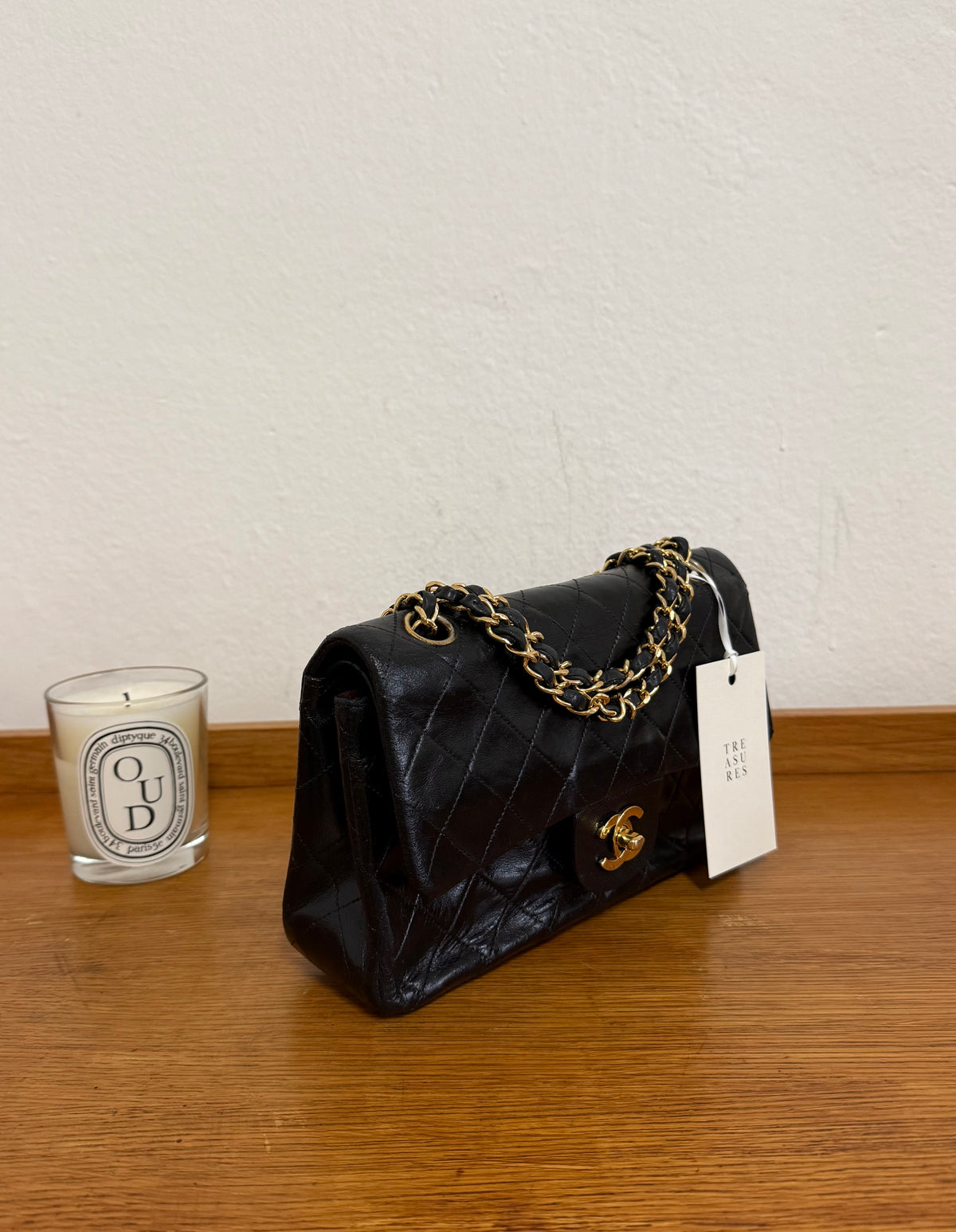 CHANEL CLASSIC DOUBLE FLAP BAG MEDIUM 24K GOLD