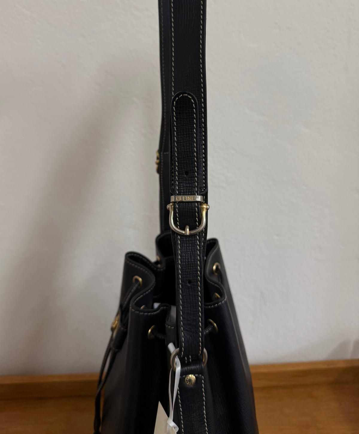 CELINE TRIOMPHE BUCKET BAG BLACK