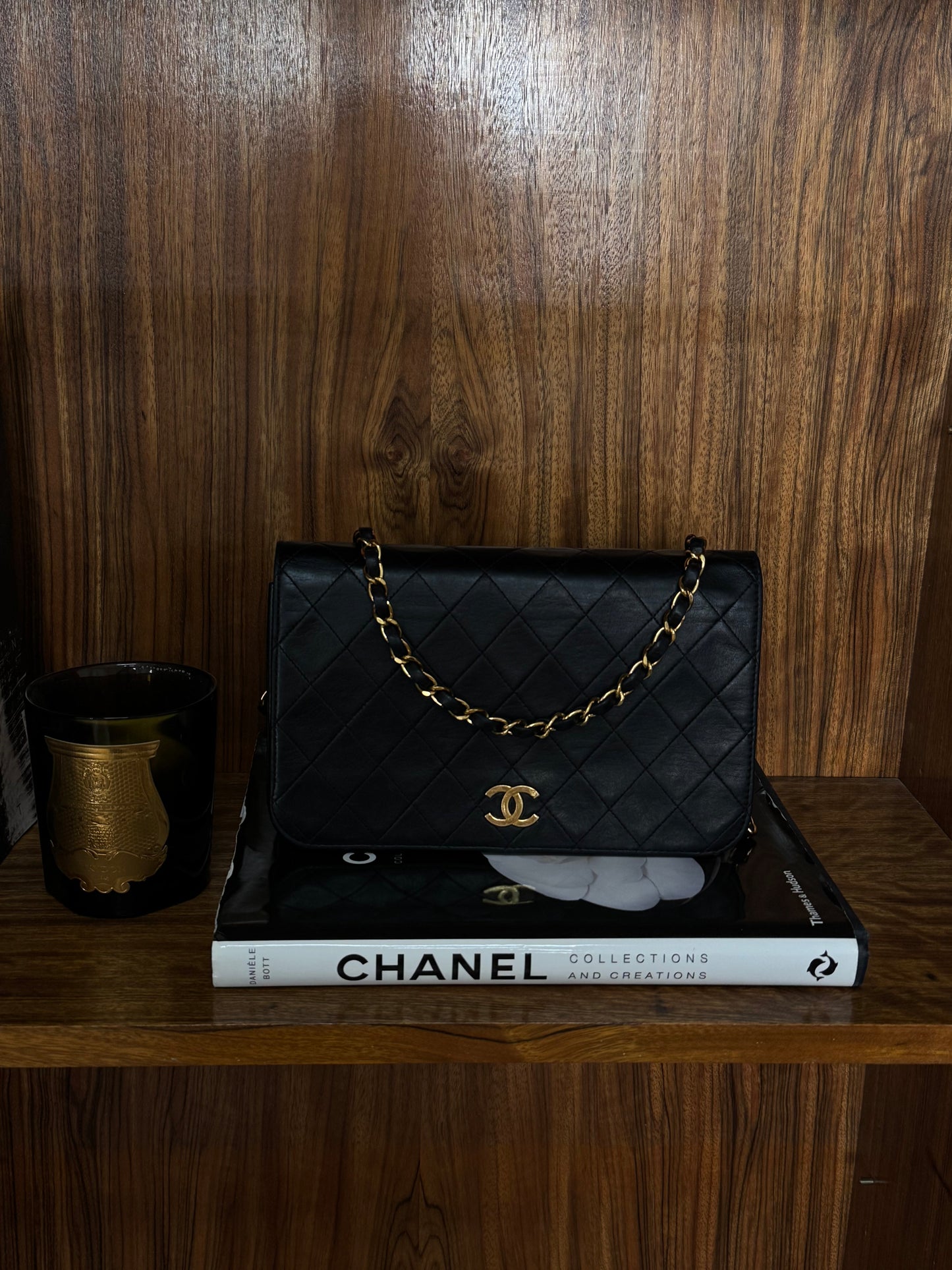CHANEL SINGLE FULL FLAP BAG 24K GOLD