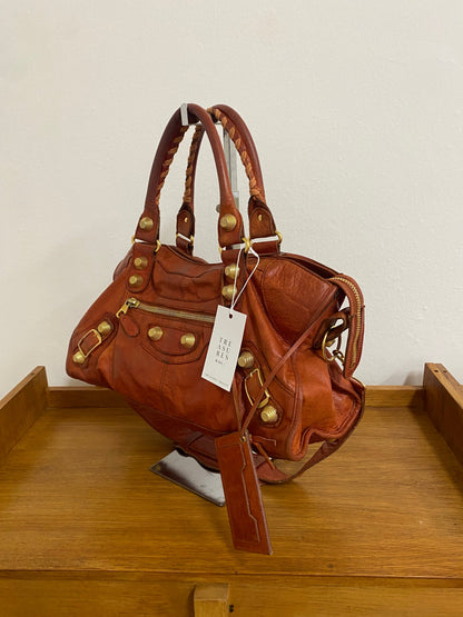 BALENCIAGA CITY BAG IN ORANGE