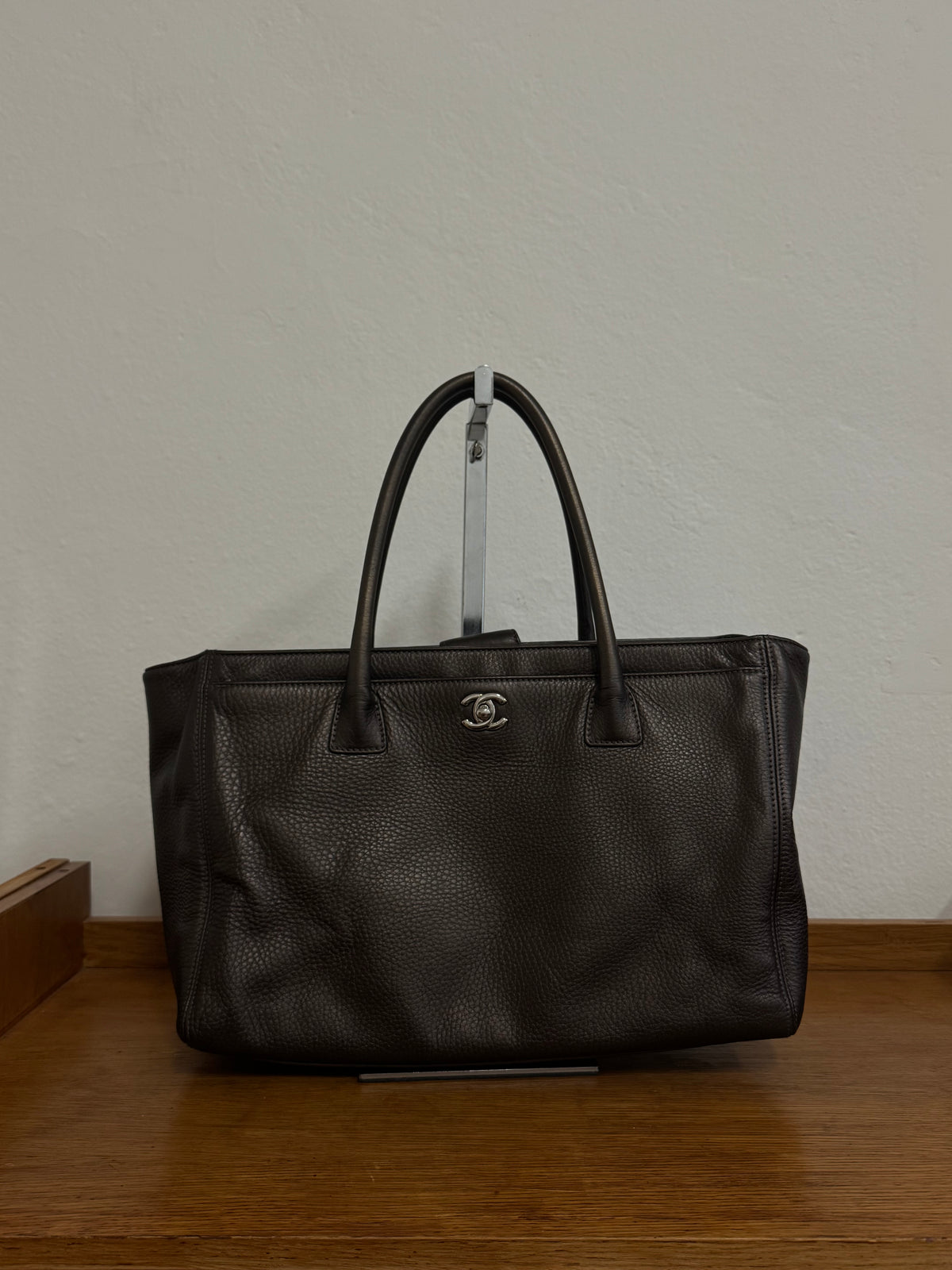 CHANEL EXECUTIVE TOTE IRIDESCENT BROWN SILVER HW
