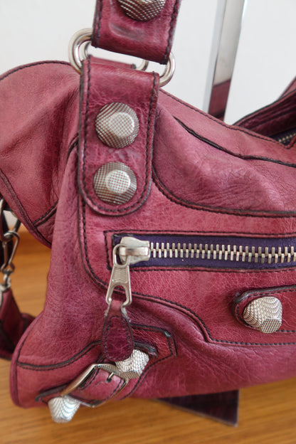 BALENCIAGA CITY BAG IN GRAPE
