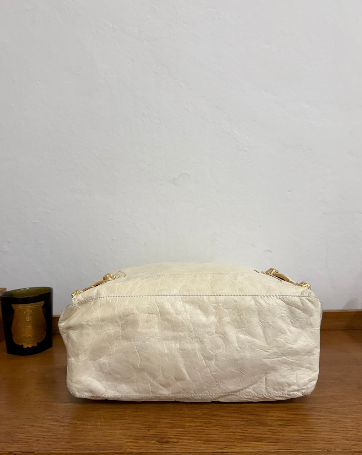 Vintage Balenciaga Day hobo bag ve světle žluté barvě, foto 12