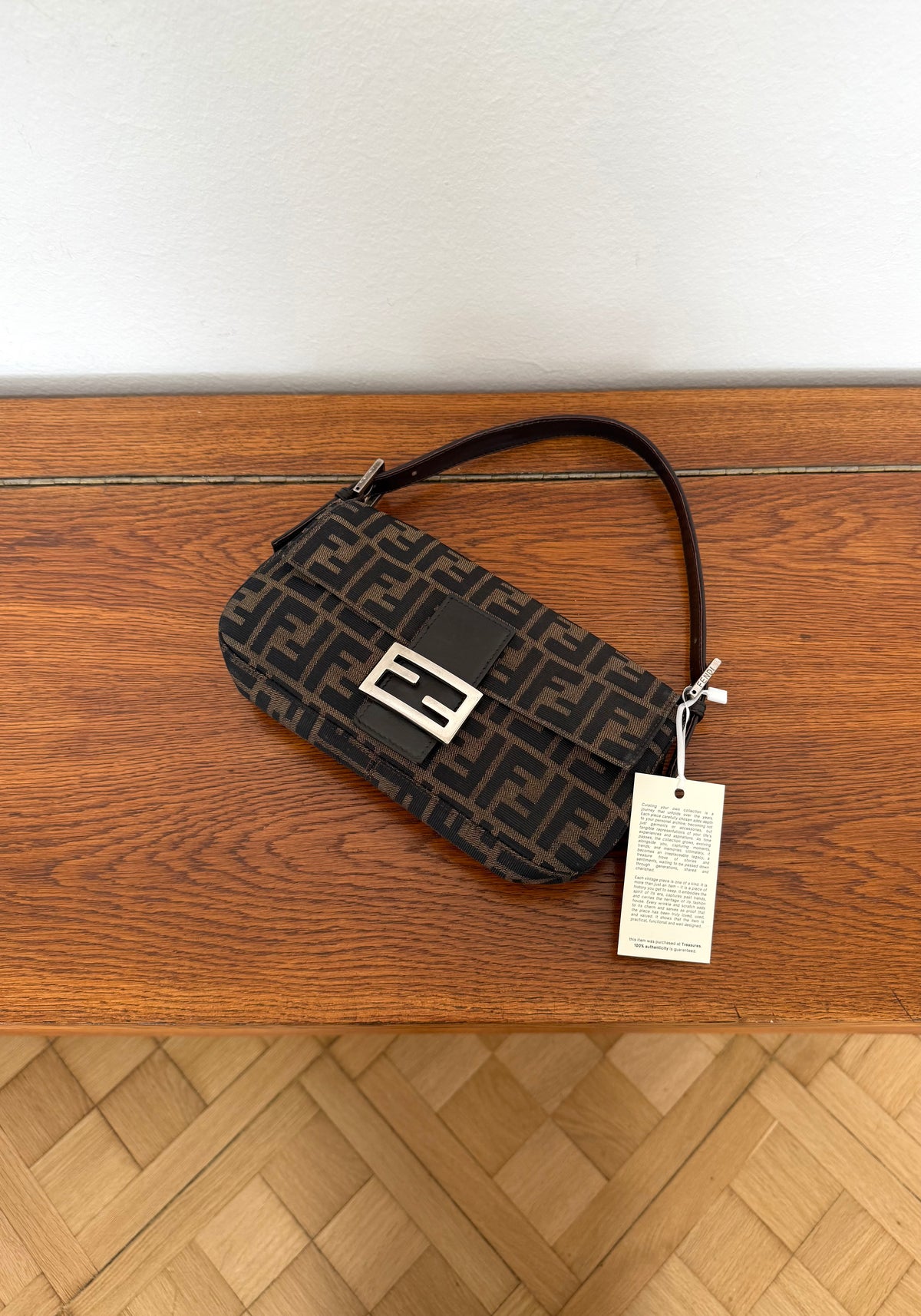 Fendi Zucca Baguette Bag