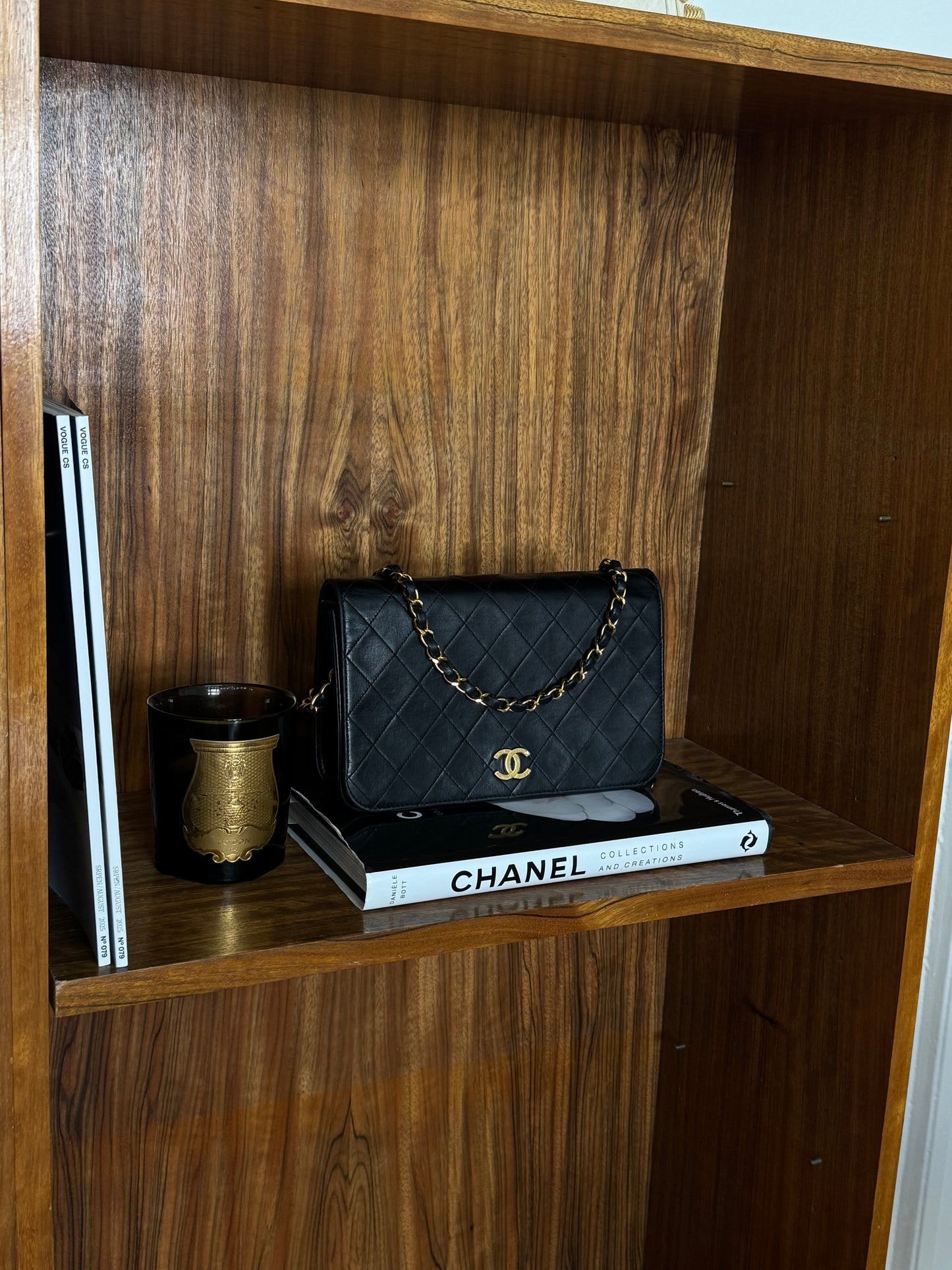 CHANEL SINGLE FULL FLAP BAG 24K GOLD