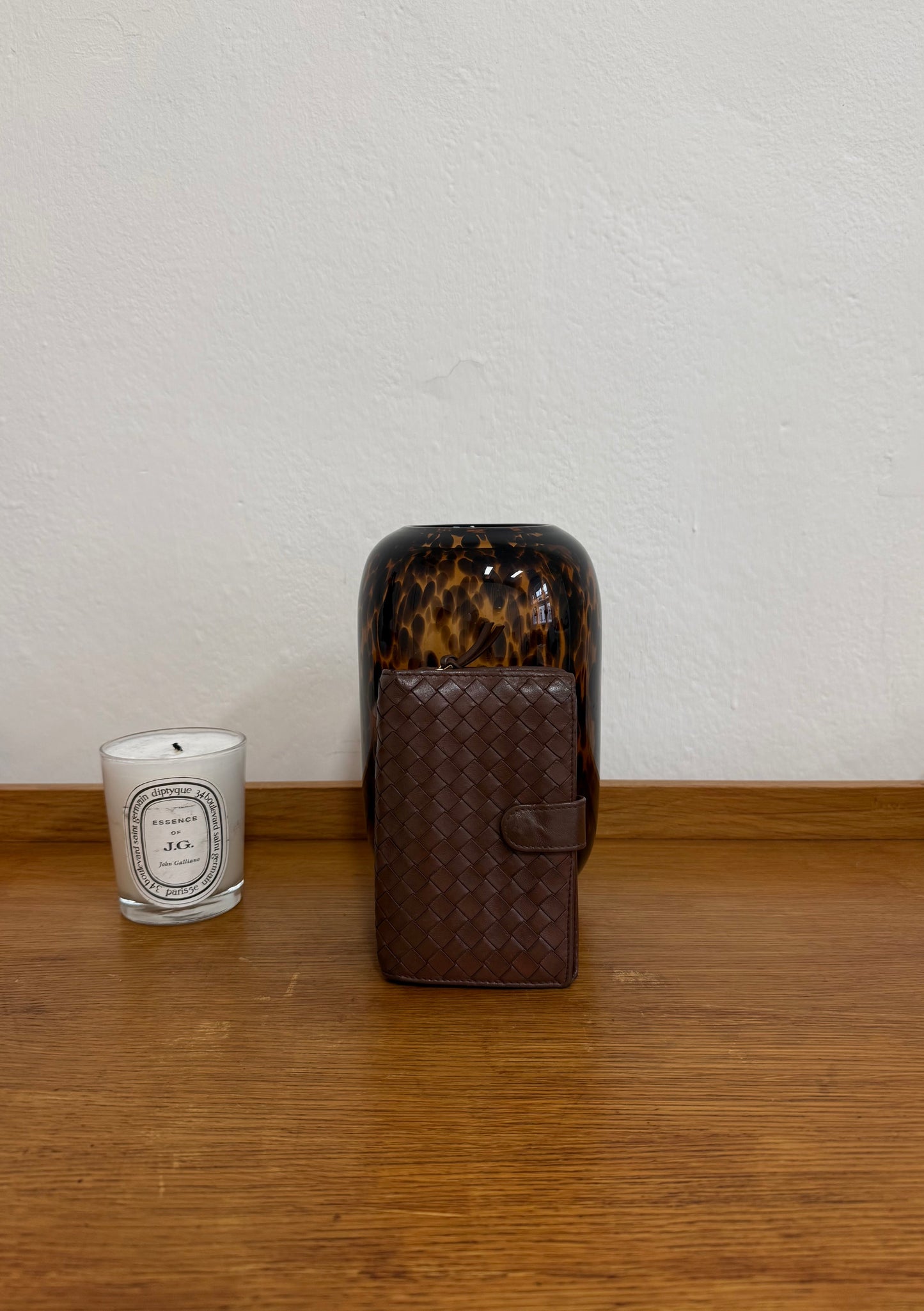 BOTTEGA VENETA INTRECCIATO WALLET BROWN