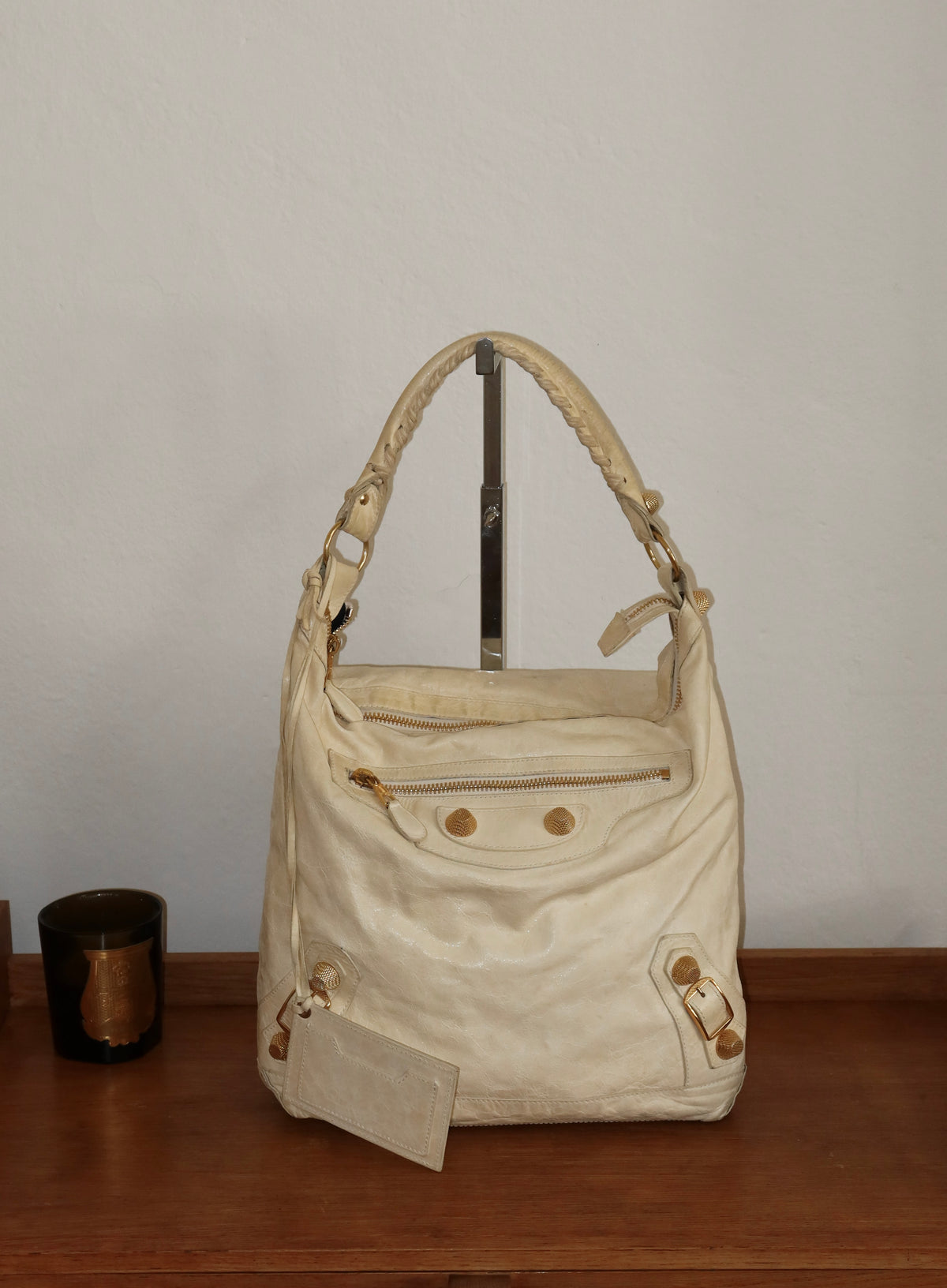 Vintage Balenciaga Day hobo bag ve světle žluté barvě – Treasures Prague