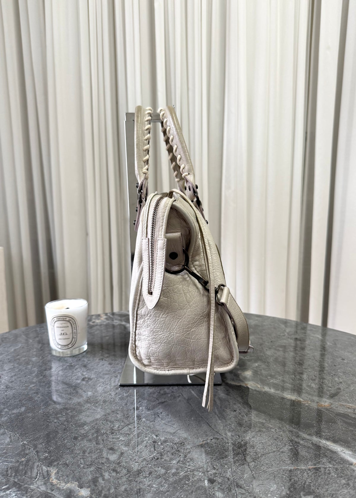 Balenciaga City Bag Cream Brass HW