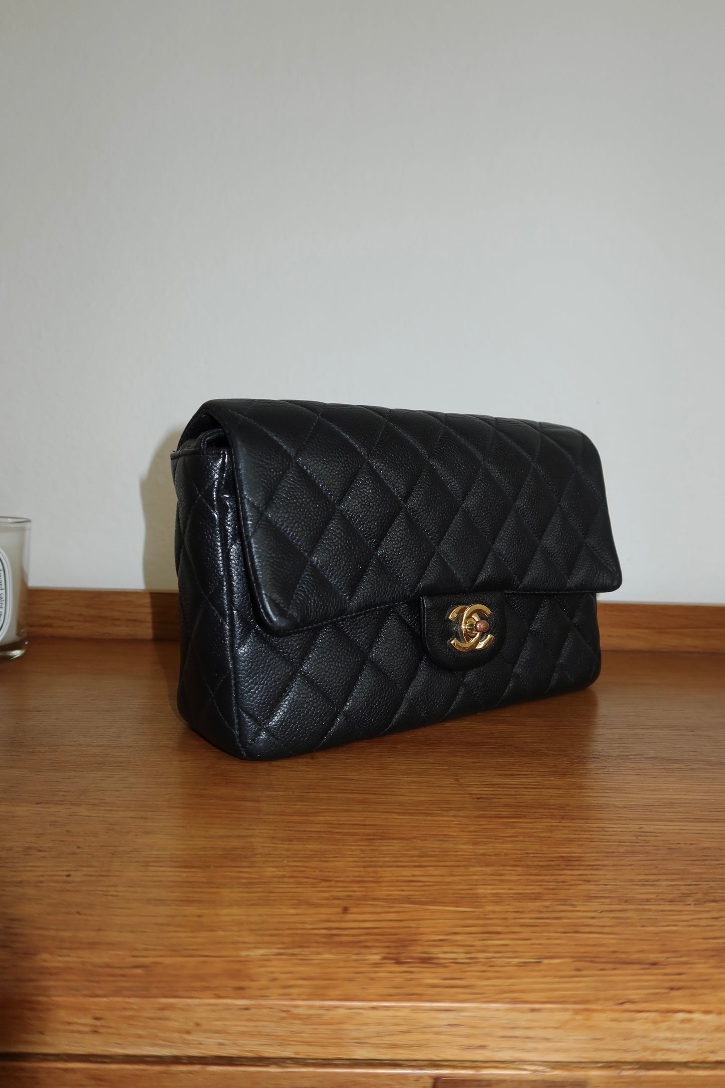CHANEL CAVIAR SINGLE FLAP BAG