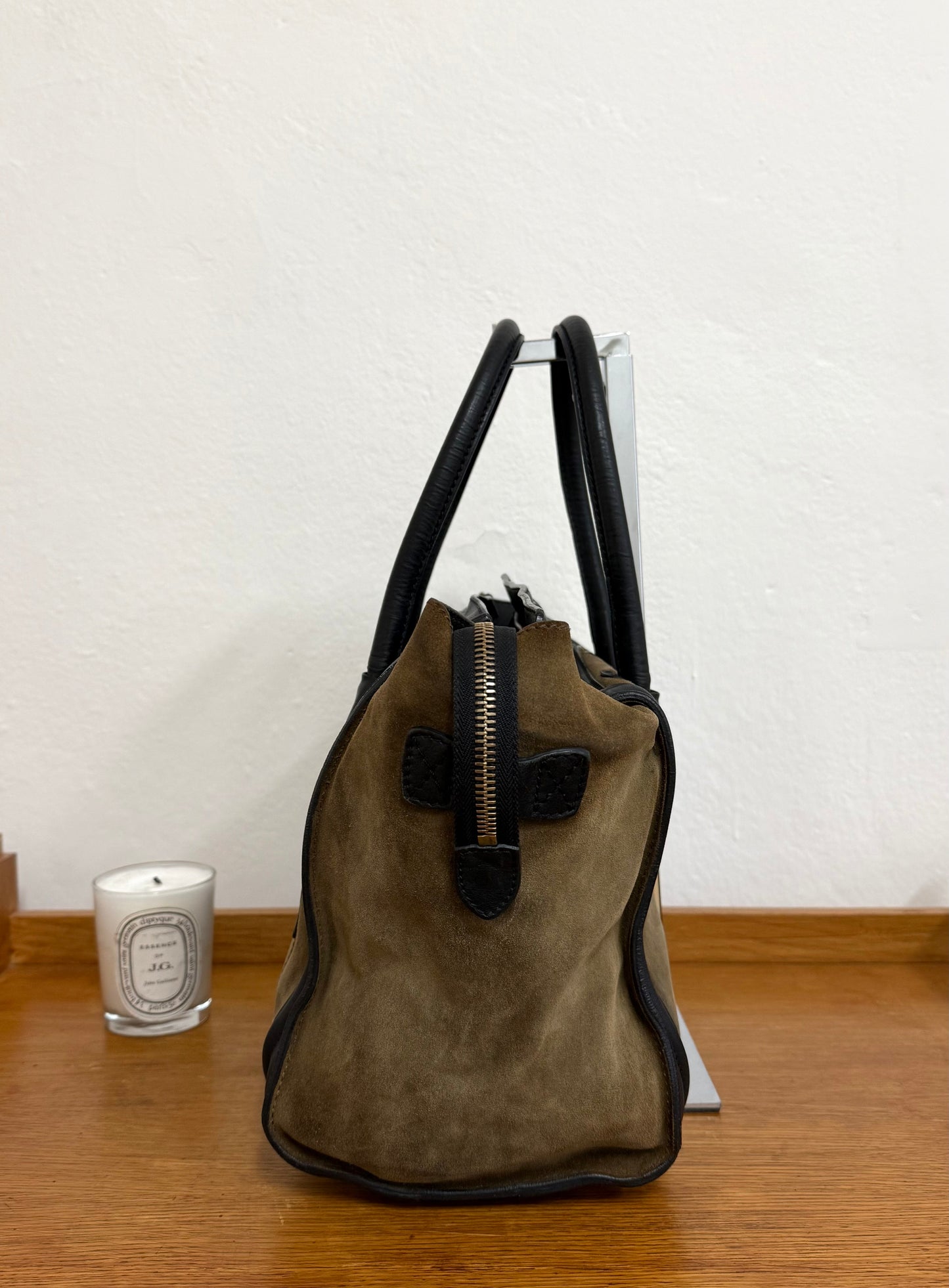 CELINE LUGGAGE BY PHOEBE PHILO SUEDE BAG