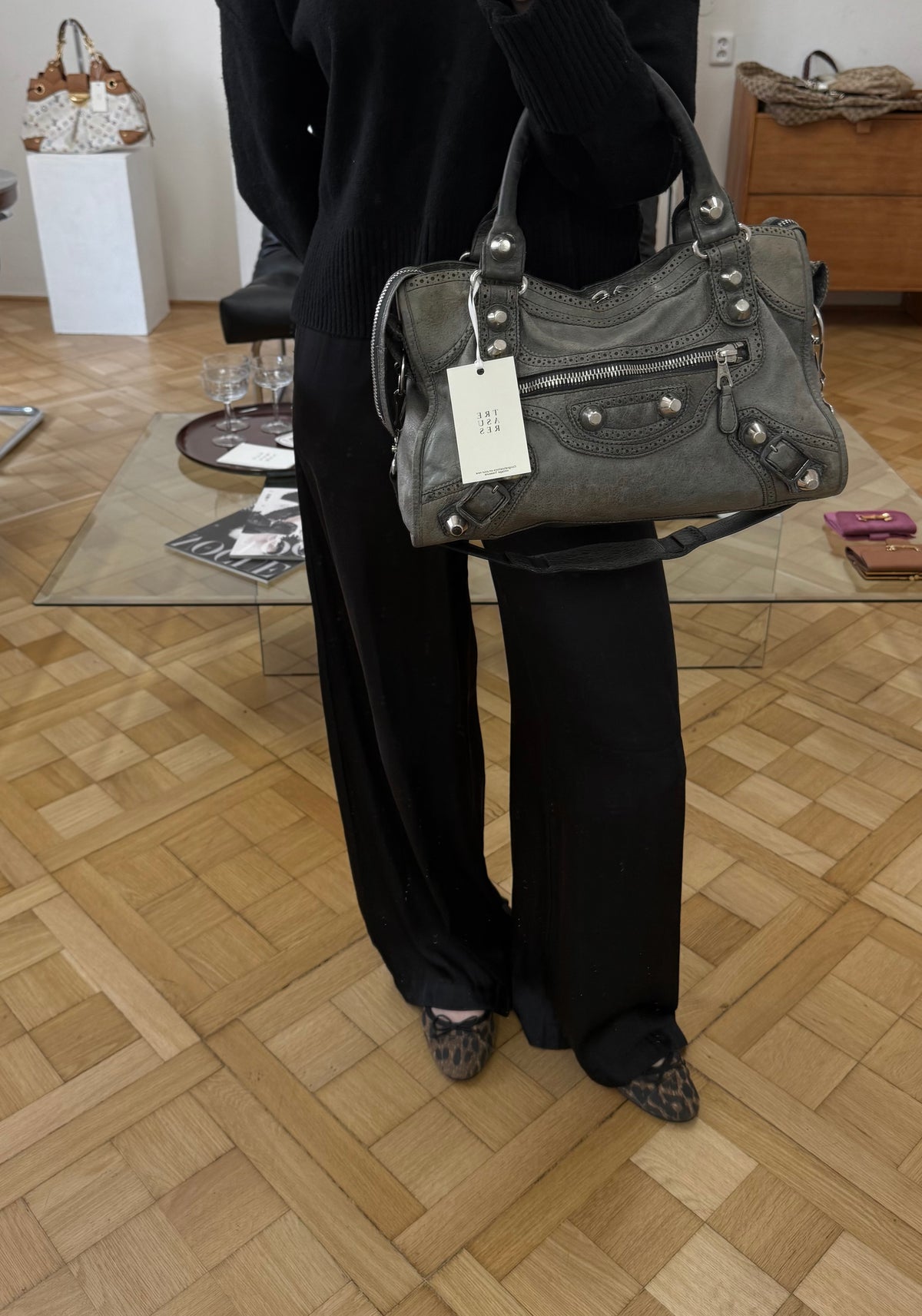 Balenciaga City Bag Grey-Green