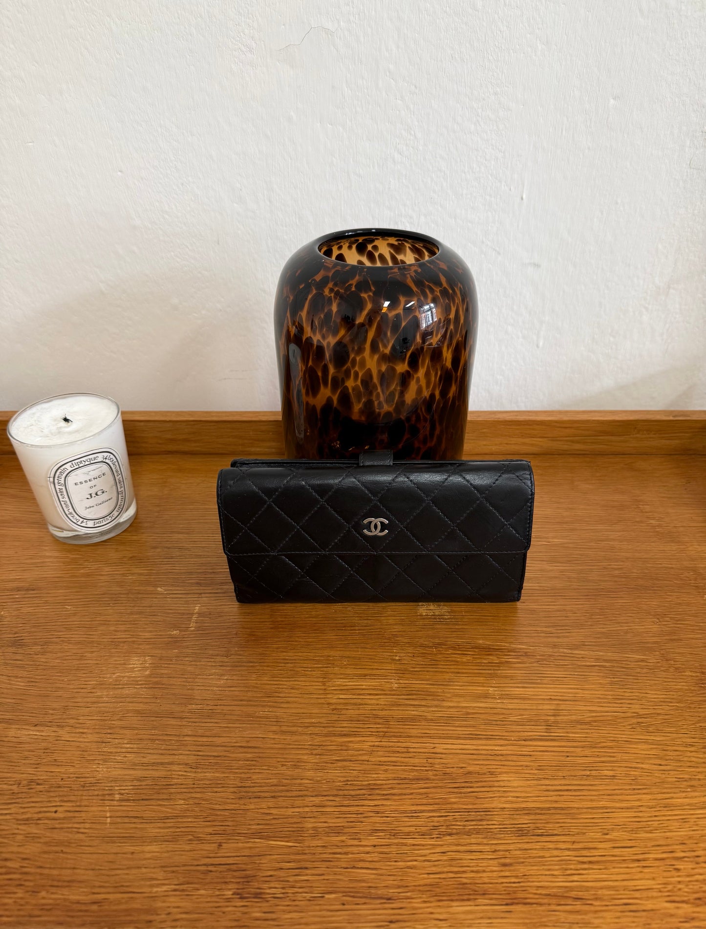 SERIES 14 CHANEL MATELASSE LONG WALLET BLACK