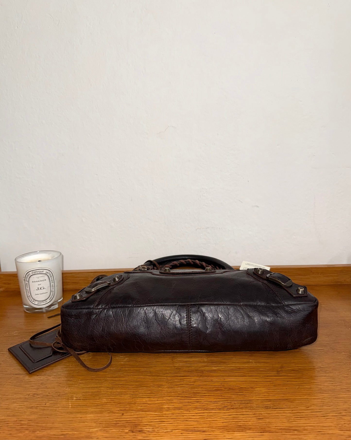 BALENCIAGA FIRST “SMALL CITY” BAG BROWN
