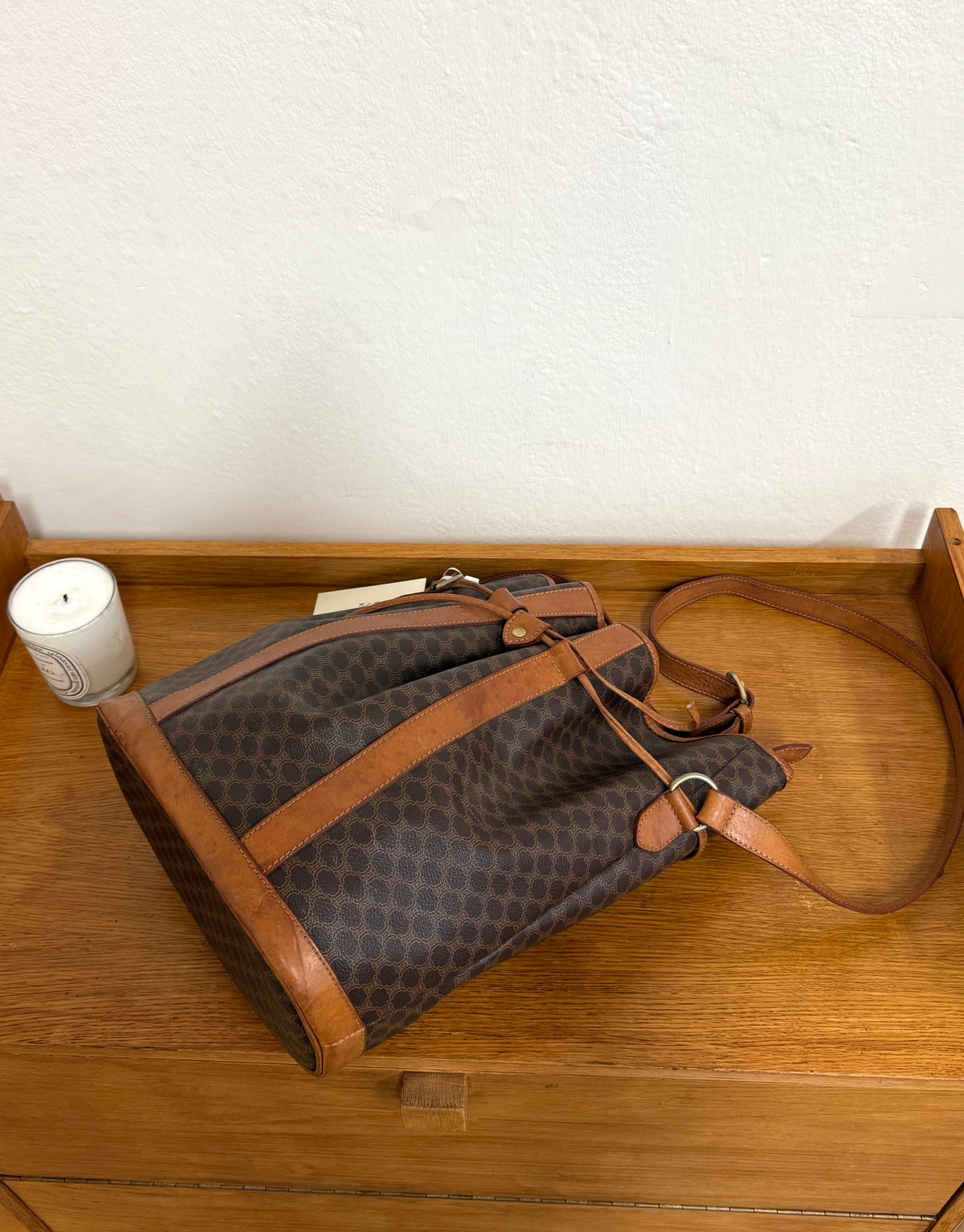 CELINE MACADAM BUCKET BAG