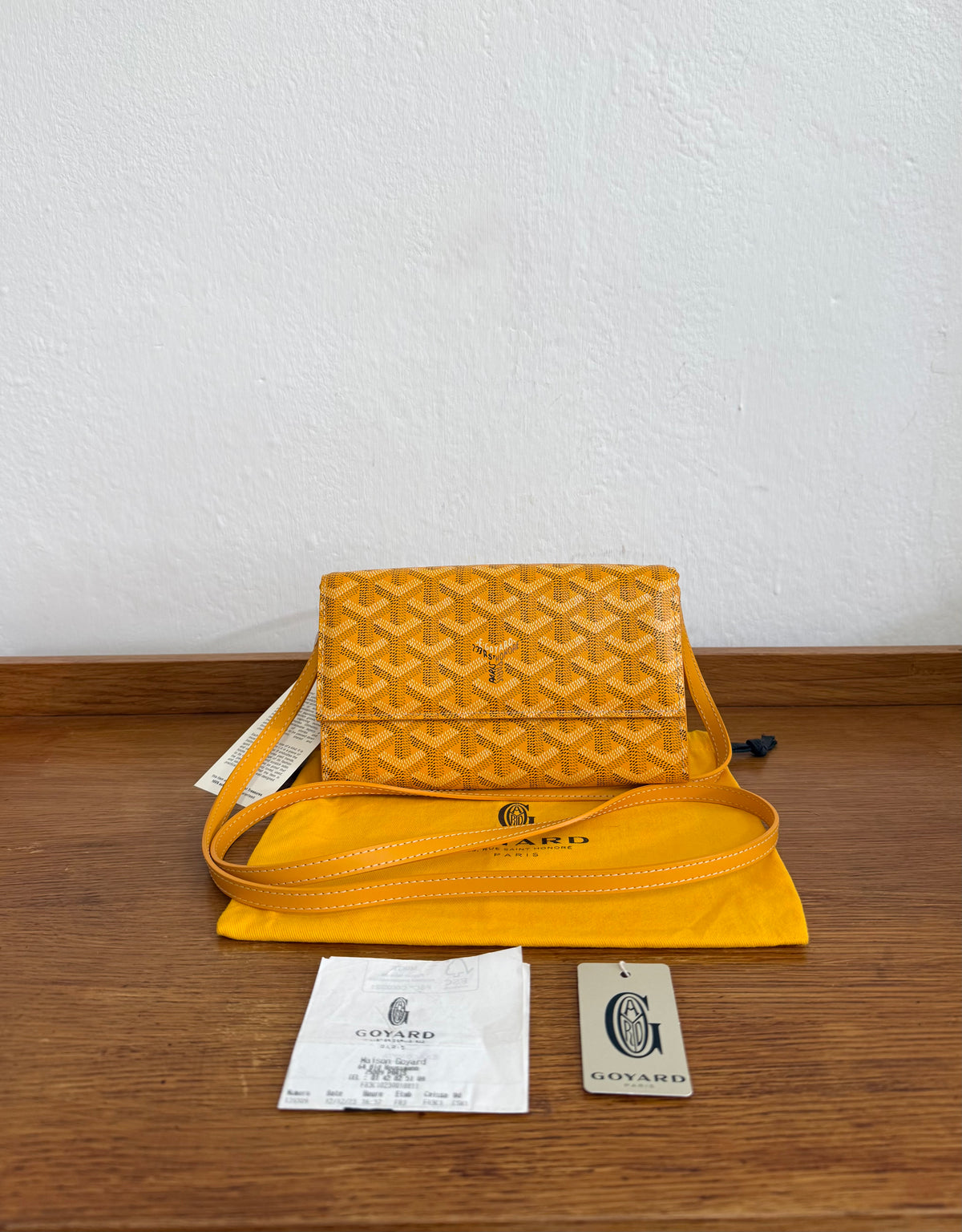 Goyard Varenne ve žluté barvě s monogramem Goyard, foto 3